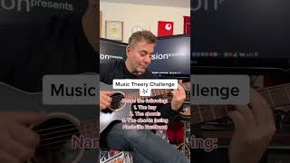 DO YOU KNOW YOUR MUSIC THEORY??? Music Theory Challenge  #guitarlessons #guitar #guitartutorial