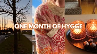 November darkness, simple living and knitting - One Month of Hygge - week 1✨