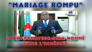 Félix Tshisekedi va nommer un Informateur [Discours à la Nation]