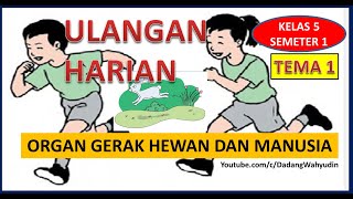 ULANGAN HARIAN TEMA1 ORGAN GERAK HEWAN DAN MANUSIA #ulangan_harian_tema1_organ_gerak #kelas5