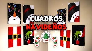 CUADROS NAVIDEÑOS MANUALIDAD