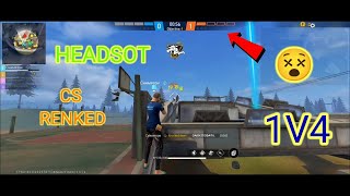 cs ranked 1v4 🎯 long reng gun video🎯 🤠 #free fire #gaming