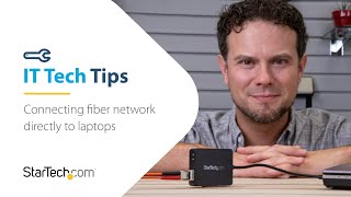 How to Connect a Fiber Network Directly to a Laptop | IT Technician Tech Tips