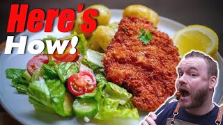 How do you get teeth shatteringly CRISPY pork schnitzel?