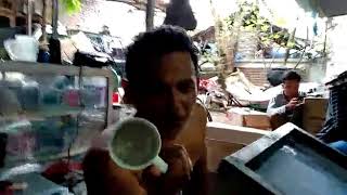 Tutorial nyablon gelas muk putih