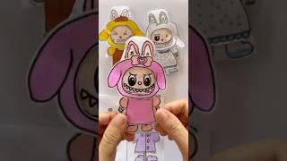 🐣unboxing Labubu X sanrio blind bag #mymelody #labubu  #unboxing #papercraft ​⁠@DIYRaheemAlhayah