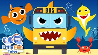 Baby Shark Bus | Wheels on the bus | Little Fish Tales | #babyshark