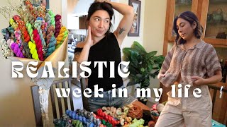 realistic week in my life | crochet with me, patterns i'm writing, limited edition items 🧶