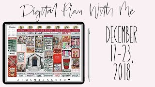 Digital Plan With Me: December 17-23, 2018