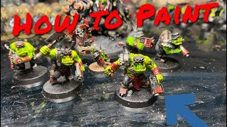 How to paint THA￼￼ BOYZ !! #modelkit #warhammer #soldier #warhammer40k ￼#ork