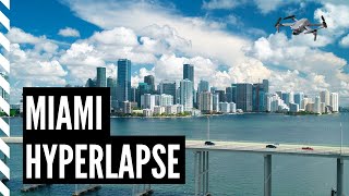 Hyperlapse Miami Skyline [4k Miami Cinematic Drone Video]