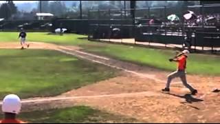 Daniel Naughton hitting at Baseball Northwest Centralia 2014