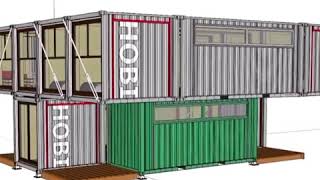 HONEYBOX INC. - UFO House - Shipping container house