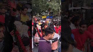 Ran Mei Khud Padi Mahakali | Kali Pooja Katra Prayagraj | Shobha Yatra 2024 | #shorts #kali