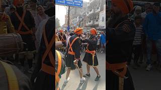 Gatka At Nagar Kirtan Kanpur #waheguru #gatka #gatkalovers