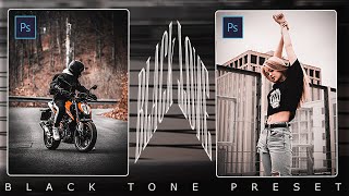 Black Tone Preset - Photoshop Tutorial | Black Moody Color Grading in Photoshop | ARStudio | 2022