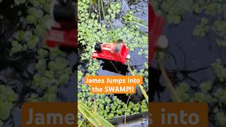 James Jumps into the SWAMP!! #thomasandfriends #trains #james