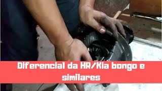 Como trocar a engrenagem planetária e satélite do diferencial da Hyundai HR, Kia Bongo e similares