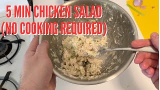 Chicken salad in 5 minutes | No cooking required!