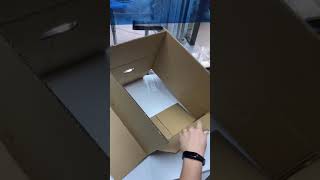 How to resize a cardboard box#make a carton box longer#shorts#carton box#cardboard