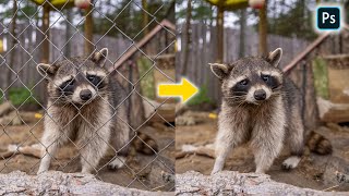 Easy Way to Remove Fence in Photoshop !