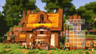 Minecraft: How to Build a Beekeeper's house I Easy Relaxing tutorial