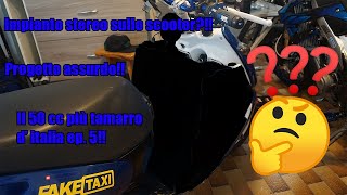 autoradio su uno scooter!!?🤯🤔 iniziamo la struttura! Il 50 cc più tamarro d' Italia ep. 5!