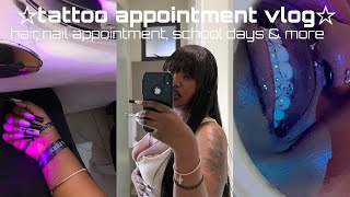 tattoo vlog ☆kokis 21st ,diy sew in , nail appointment & more