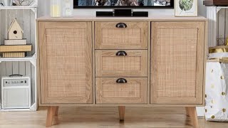 Sophia & William Buffet Sideboard, Rattan Storage Cabinet Review, Beautiful Buffet