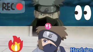 Kakashi fast hand signs vs Houki fast hand signs comparison (Boruto Ep 223)