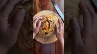 Sourdough Bread with Fermented Habanero Chilies and Mozzarella Cheese #ytshorts