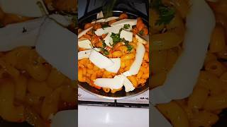 instant pasta with cheese and red sauce~quick and delicious recipe  #shorts #cooking#fyp#food#viral#