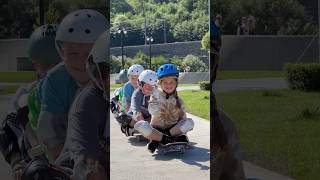 Веселые тренировки в скейт лагере New riders🏄‍♂️☀️🤪 #краснаяполяна #skateboarding