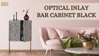 Bone Inlay Bar Cabinet Design | Home Bar Furniture