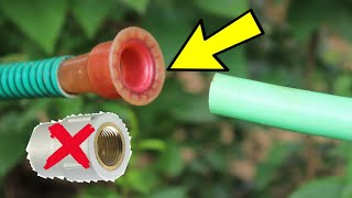 I WISH I HAD KNOW THIS SECRET TRICK BEFORE ! AMAZING IDEA TO CONNECT WATER PIPE !