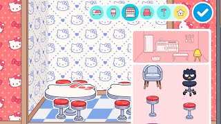 Making hello kitty restaurant | Toca Life Story | Toca Boca | Toca Life World