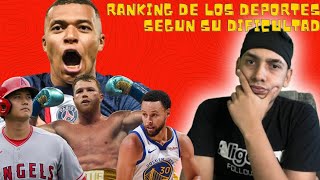 EN QUE PUESTO ESTARA EL BASKETBALL | Reaccionando al Ranking de los Deportes según su Dificultad