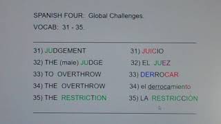 4 GC 31-35:  juicio, juez, derrocar, derrocamiento, restricción...