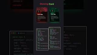 3D Glowing Card using Pure CSS