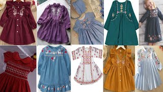 baby girls winter frocks designs||latest designer baby girls frock || Choti Bachio k frock k designs