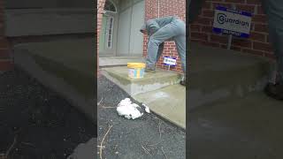 #concreteleveling | One Man Crew Lifts Concrete Step 3" | Clean Job! #polyurethanefoam