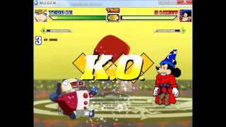 Mugen All Stars Legends Episode 88 Teddie (me) VS Mickey Mouse