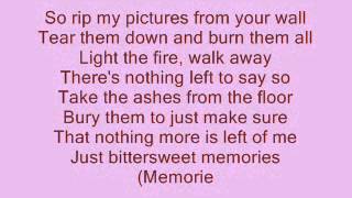 bullet for my valentine bittersweet memories lyrics