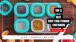 Best Baby Food Storage Containers On Amazon / Top 5 Product ( Reviewed & Tested )