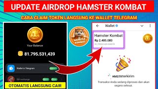 AKHIRNYA CAIR💵 CARA KLAIM SALDO TOKEN DI HAMSTER KOMBAT KE WALLET TELEGRAM | HAMSTER KOMBAT WITHDRAW