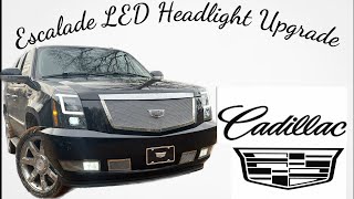 Aftermarket LED headlight upgrade for the Escalade