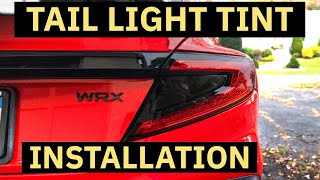 2022+ Subaru WRX Tail Light Tint Overlays [Installation]