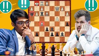 3400 elo Chess Geme : 14 By Magnus Carlsen vs Rameshbabu Praggnanandhaa