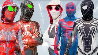 TEAM SPIDER MAN vs BAD GUY TEAM  RED HERO is NOT GOOD By BAD HERO !!  Live Action