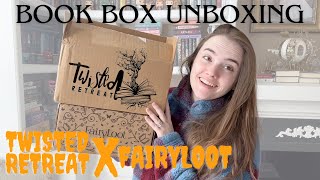 Final Book Box Unboxing of October 2023 || Twisted Retreat Horror Box and Fairyloot YA